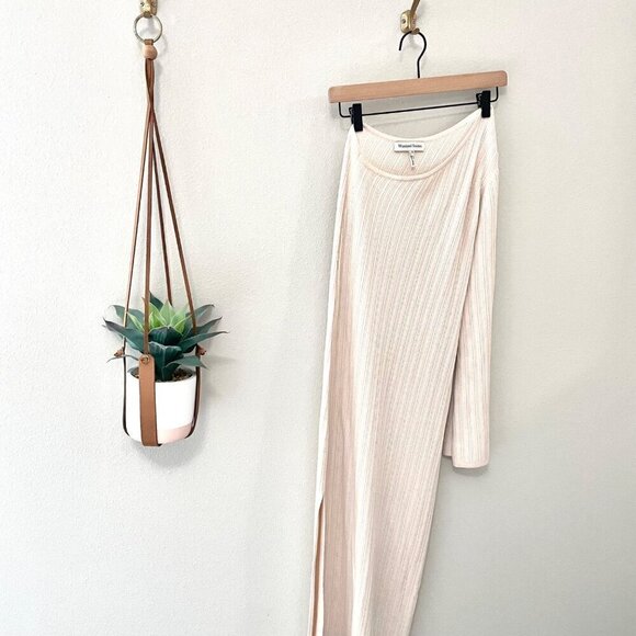 Weekend Stories Keane Ivory Knit Fitted Wool Blend Long Sleeve Dress Size M - Picture 2 of 10